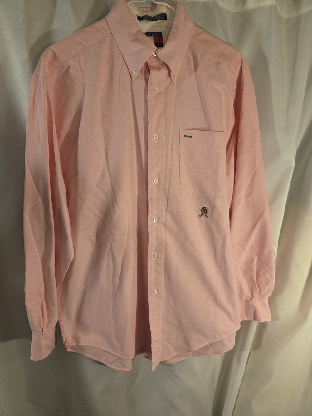 Tommy Hilfiger Men’s Pink Button-Down Oxford Shirt